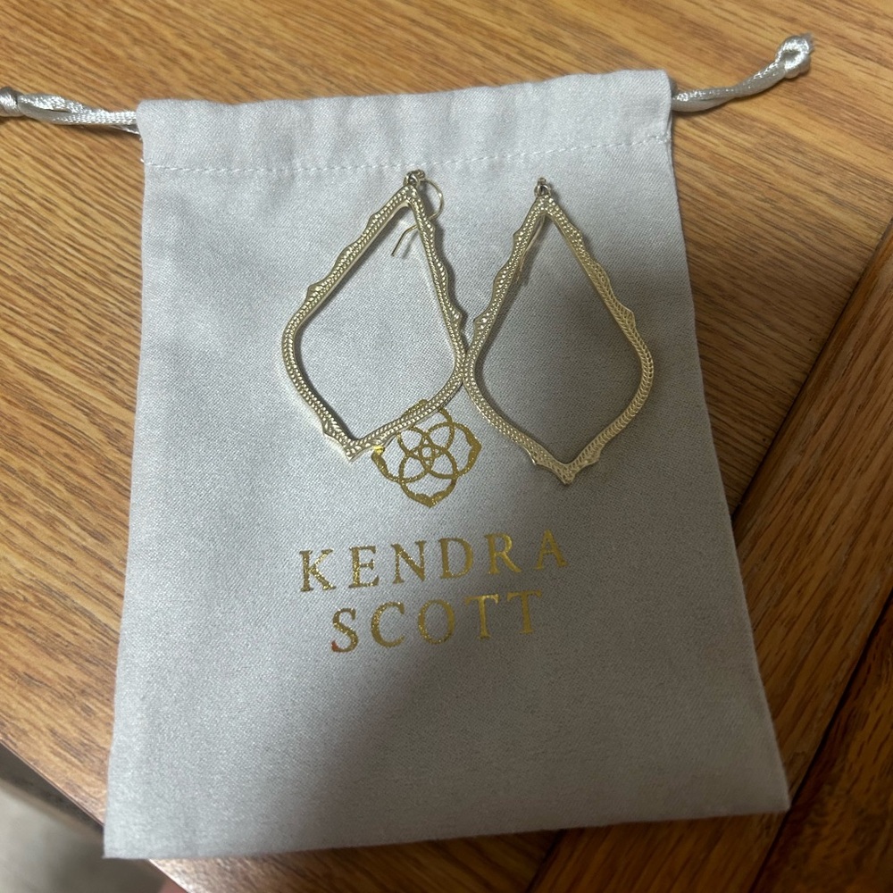 Kendra Scott gold earrings